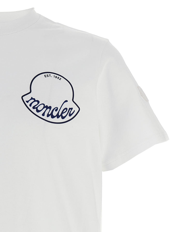 Moncler Logo Print T-shirt - White/Black | d1d39add944e8c096902ed88692d2bca30e0ce15