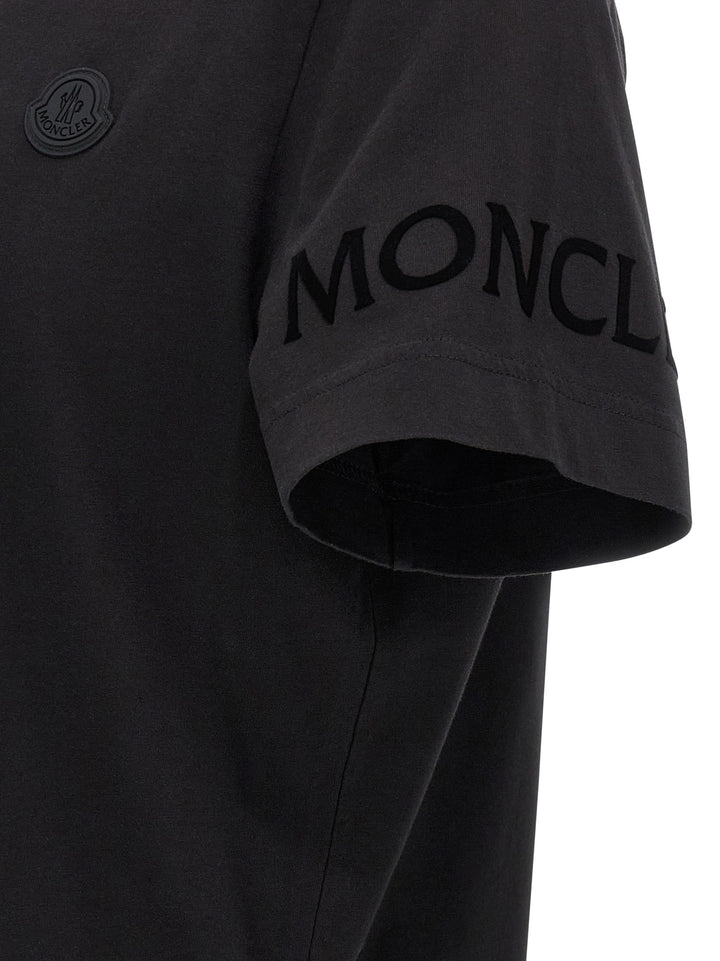 Moncler Logo T-shirt - Black | d78ca5077b46b10f437c9dc64c56208342a09455