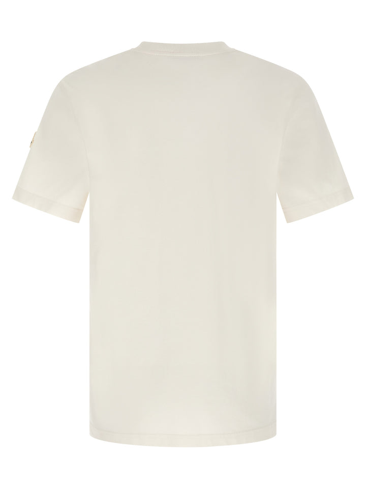 Moncler Flocked Logo T-shirt - White | 6888604e9a640c76ad114776e2ddedc0952d5a0f