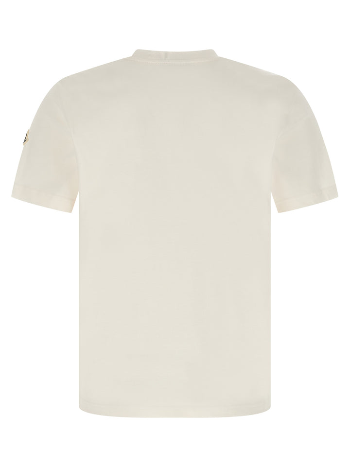 Moncler Tricolor Logo T-shirt - White | b2ab33cdf101a20b2f545d5dee785db7c8bd53ba