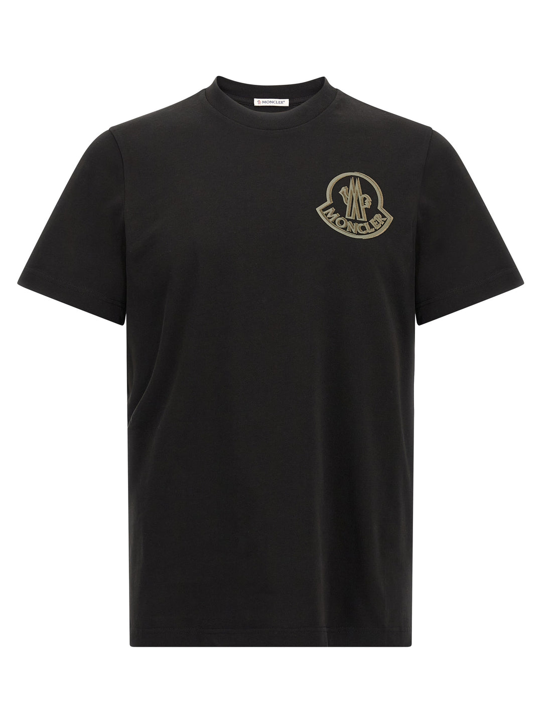 Moncler Flocked Logo T-shirt - Black | 2c758271d3341588d4f0c9012971c6788153a591