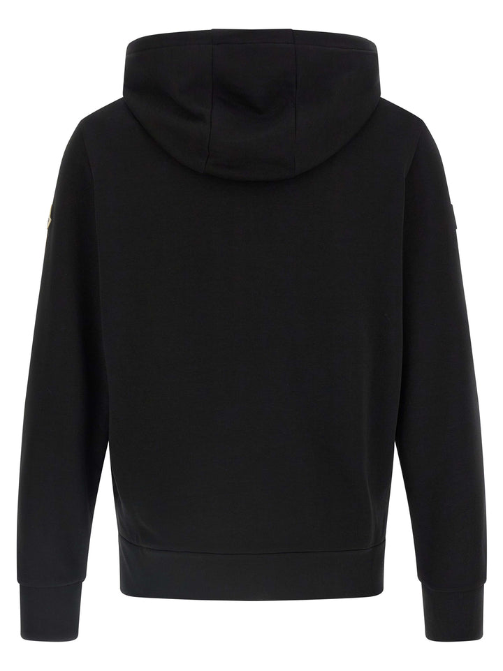 Moncler Nylon Insert Hoodie Sweatshirt - Black | 64d064d70c176a58faee2f3a9c0ce896ea95d32e