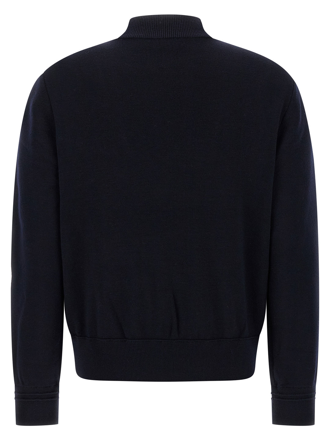 Moncler Two-Material Cardigan Sweaters and Cardigans - Blue | 60cbd47081fb41f3a197fe165787c800d5597f4f