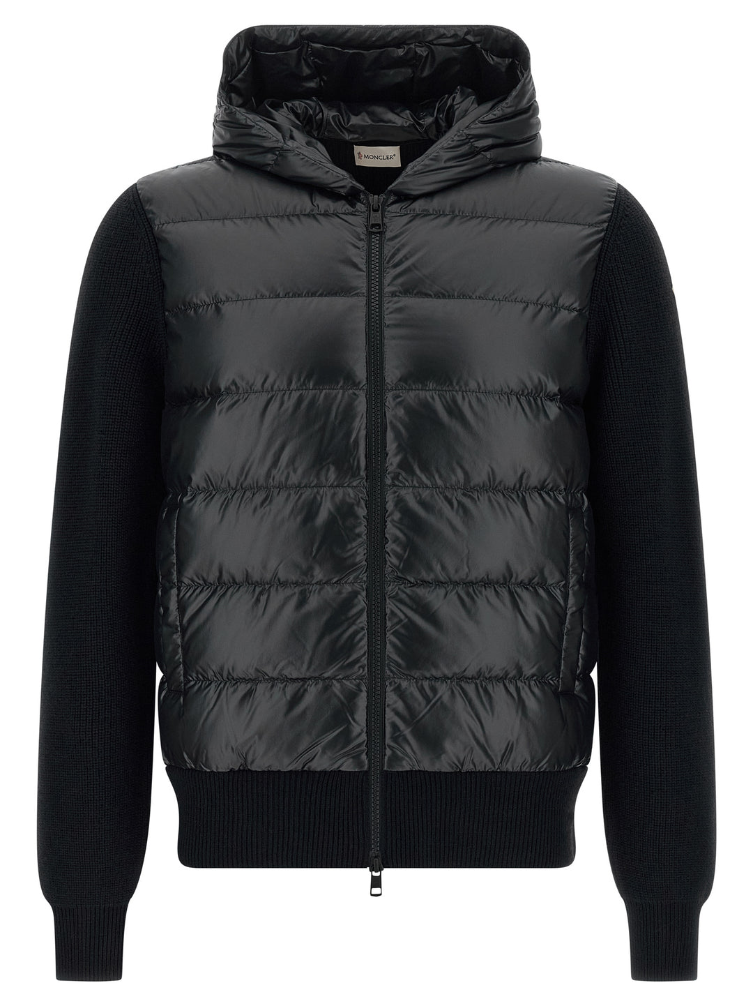 Moncler Padded Cardigan Sweaters and Cardigans - Black | 126f5175faf390e204205d8107dcb6e805bcf49a