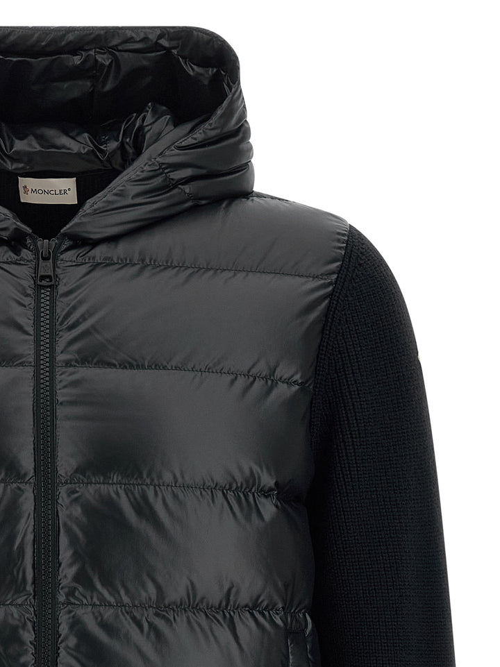 Moncler Padded Cardigan Sweaters and Cardigans - Black | 08af4eb012432d0ba467f187e7ecd48aaaa32390