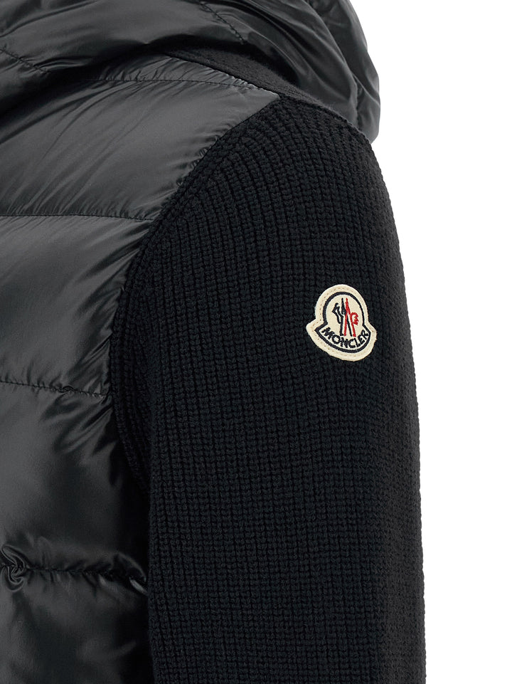 Moncler Padded Cardigan Sweaters and Cardigans - Black | 7ad2117244546772d03f2fdf098d6658e4769c48
