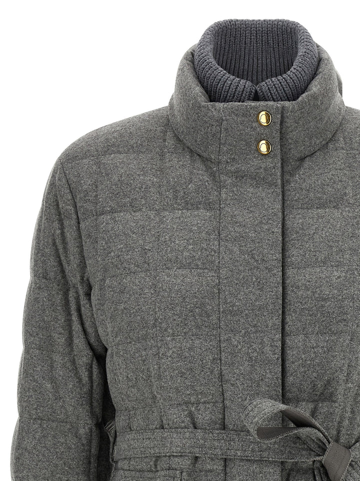 Moncler Bussettes Puffer Jackets - Gray | e6909d1ac005ff7354b369b5088bd7bf9f76c09a