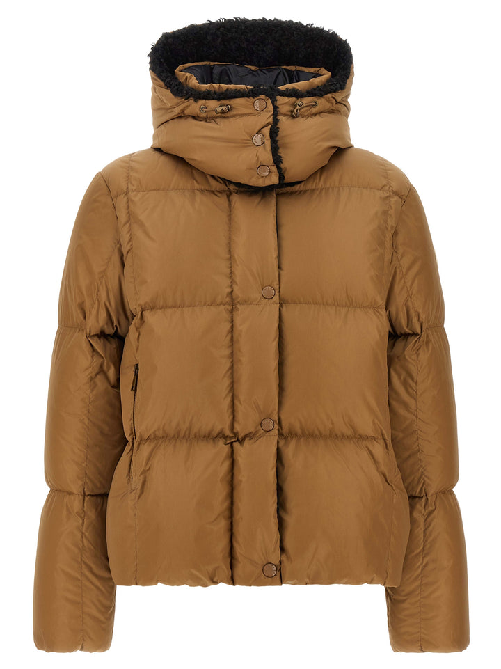Moncler Castelnou Puffer Jackets - Brown | ab58d22ba2f6d720cf4f46b8631b16d9d9c2d63b
