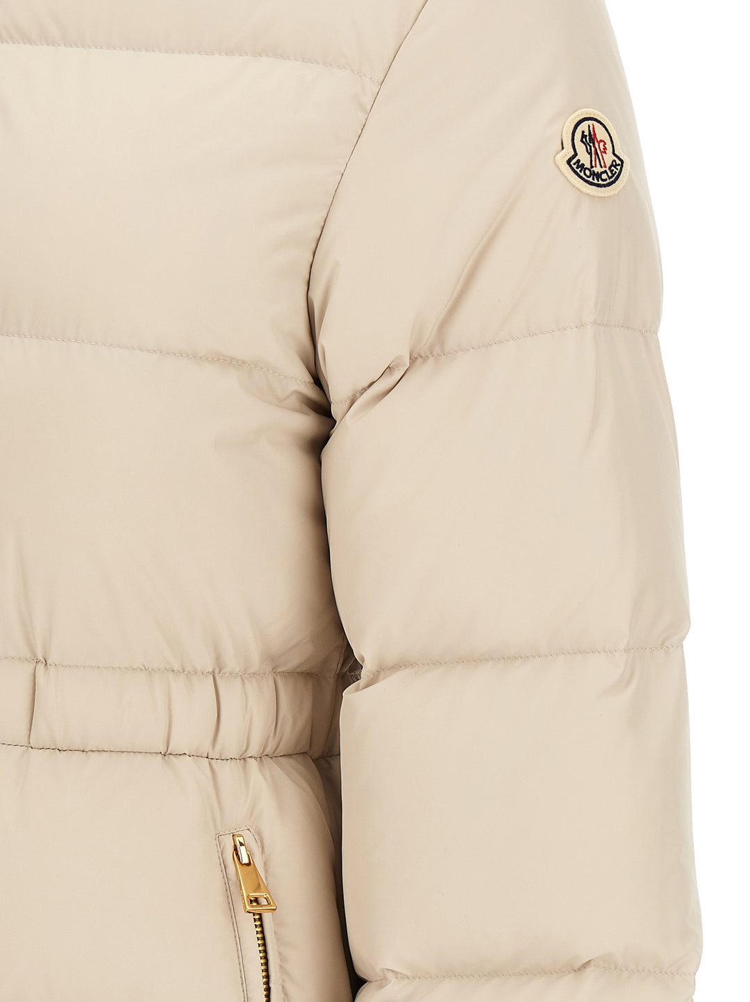 Moncler Brossette Puffer Jackets - Beige | 9f651a0b348478a0e9ac66728b99a78112716a91