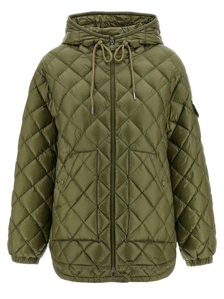 Moncler Diamond Quilting Down Jacket Puffer Jackets - Green | 2eb471fdcce0e3c7e1256244016bcbac6273b500