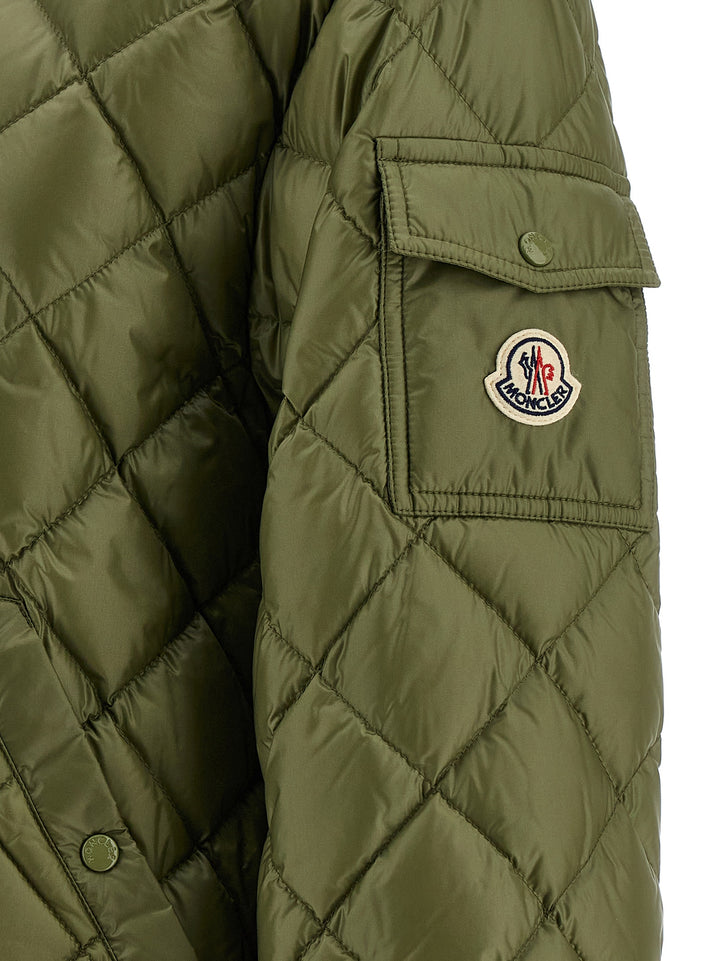 Moncler Diamond Quilting Down Jacket Puffer Jackets - Green | ef2af31784e94605ca9bf6a12cc96f32d35a85ba