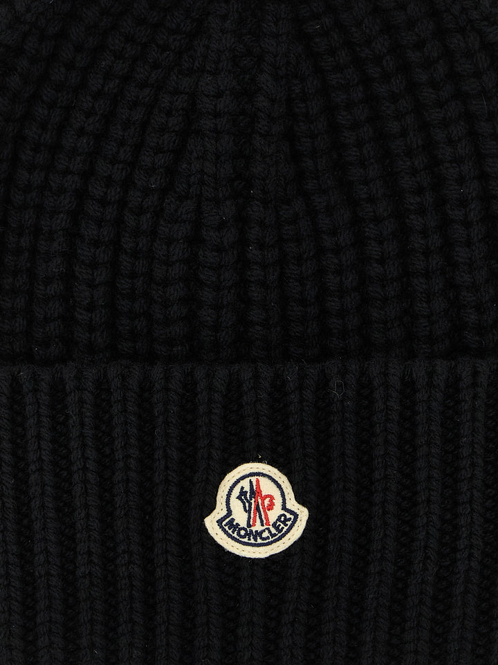 Moncler Wool And Cashmere Beanie Hats - Black | 9efdc1b5db7b27841ab2a7f5b43b2f52890e4dcf