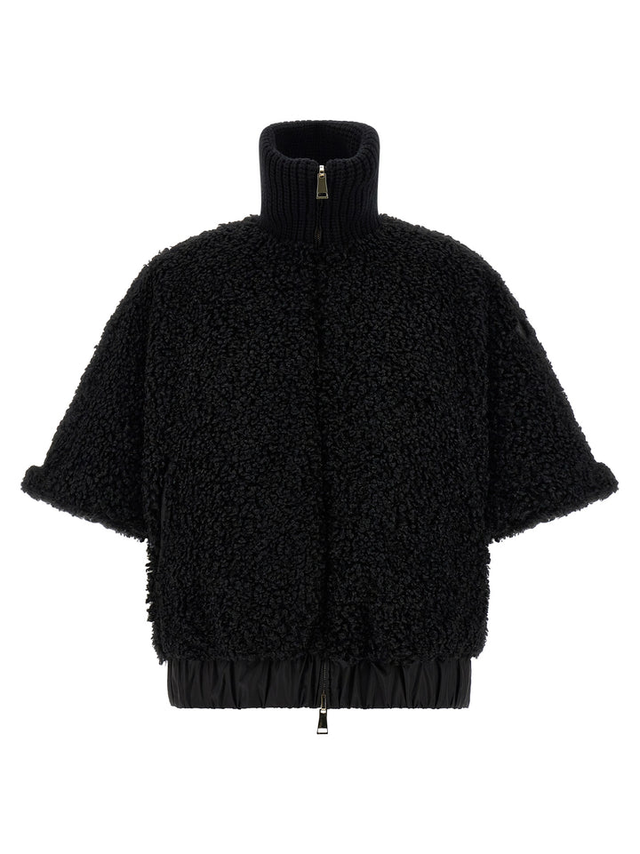 Moncler Reversible Cape Capes - Black | 33ca90f34703ce5126edb8d3d52e1869b0ad1253