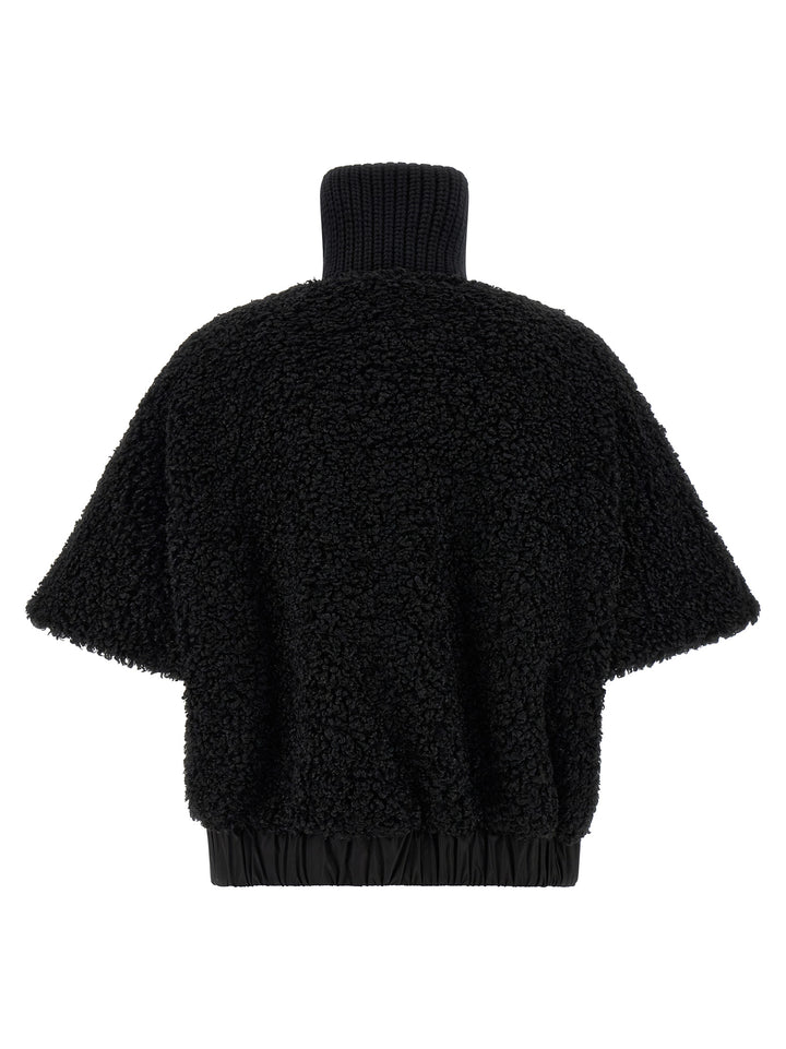 Moncler Reversible Cape Capes - Black | 47d815ee538db6e5217596e5c3dfec5c2c8c23d1