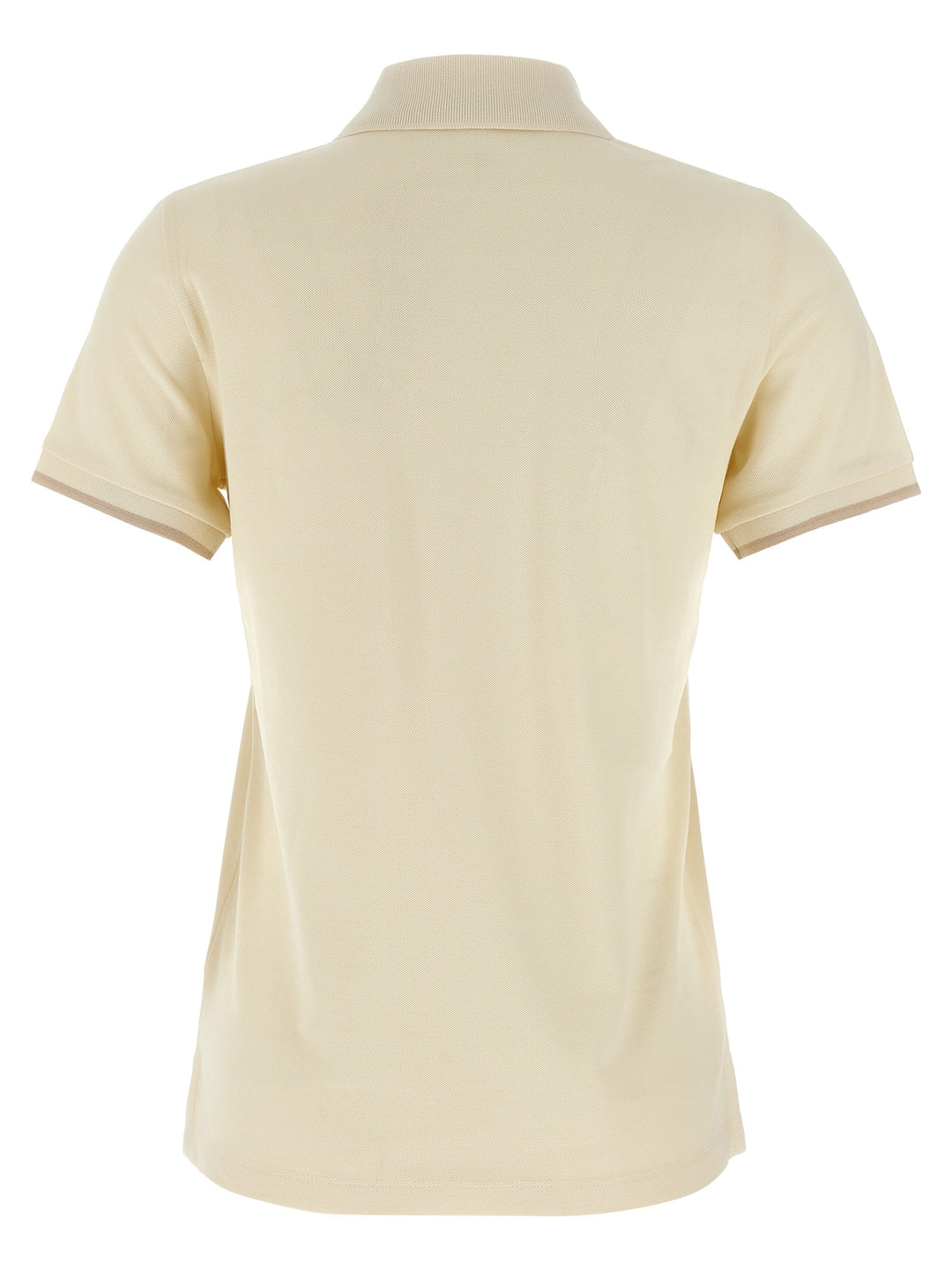 Moncler Logo Patch  Shirt Polo - Beige | 8cc8332b8d455a107bdfdaebfd8a6a811a59bec3