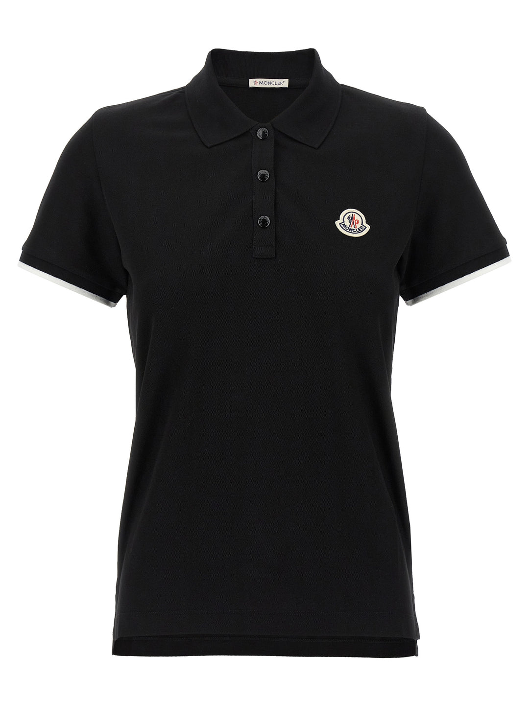 Moncler Logo Patch  Shirt Polo - Black | 59e0c59acf1e5bf9041c45050dd478f43e2aa0c3