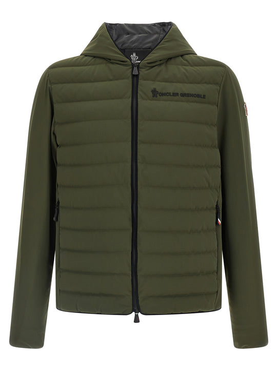 Silicone Logo Jacket Puffer Jackets Green