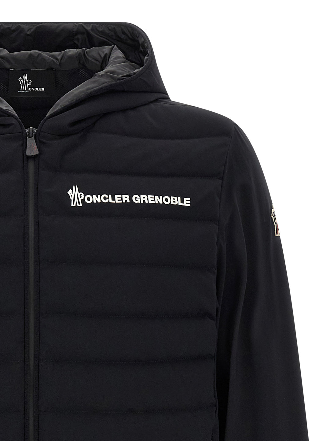 Moncler Grenoble Silicone Logo Jacket Puffer Jackets - Black | 9226b3f2fc8c3b1925e26dc010b4638694c027e1