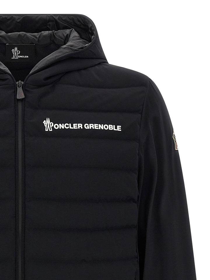 Moncler Grenoble Silicone Logo Jacket Puffer Jackets - Black | 9226b3f2fc8c3b1925e26dc010b4638694c027e1