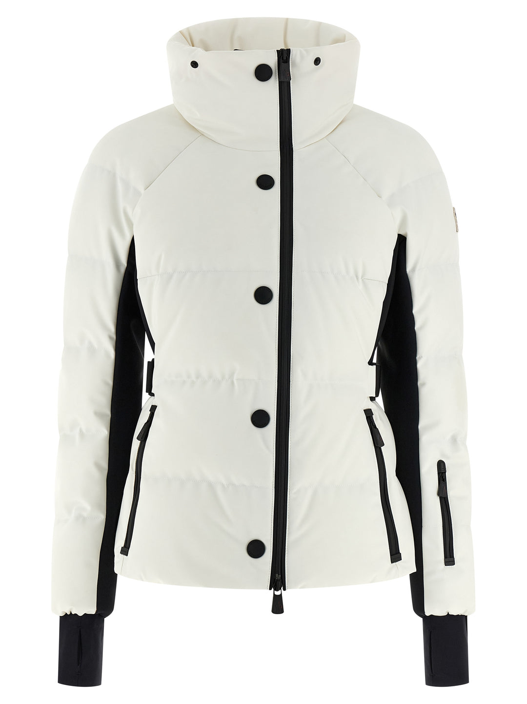 Moncler Grenoble Guyane Puffer Jackets - White/Black | feefd7aaa6f0952ac43c25632415157671bce48d