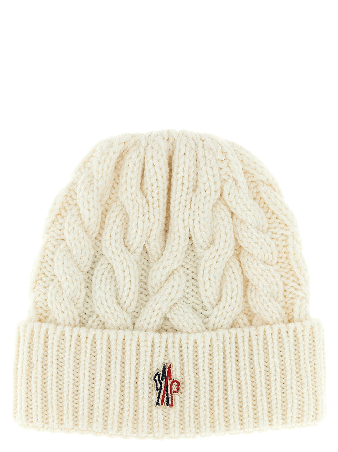 Moncler Grenoble Braided Wool Beanie Hats - White | e9f52825869fabc92fc1f08b7fb081111089e413