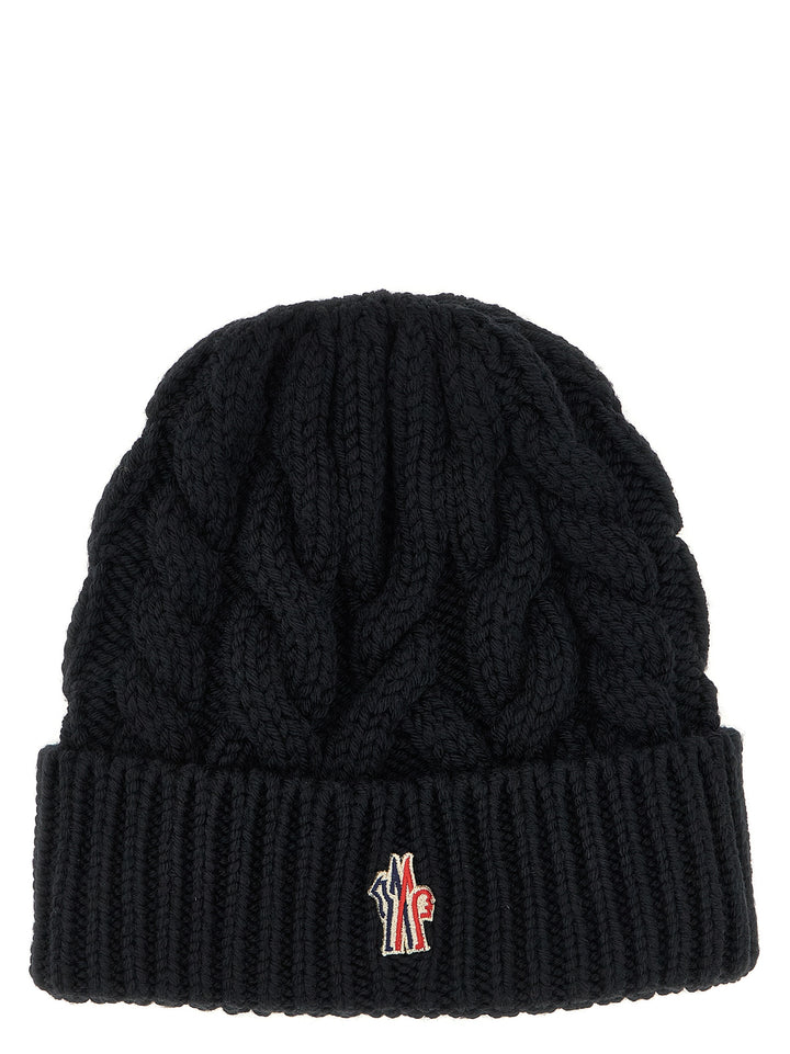 Moncler Grenoble Braided Wool Beanie Hats - Black | cff579d32f5d8e29f95dd4d09a106107f4b47259