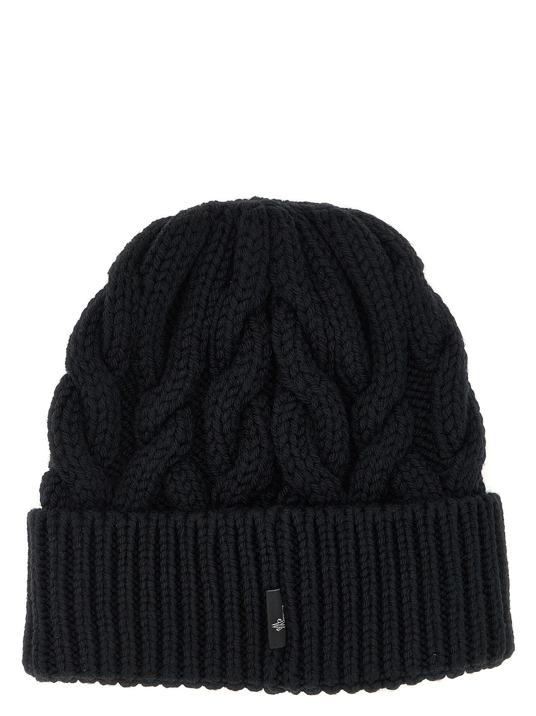 Moncler Grenoble Braided Wool Beanie Hats - Black | cb92f6680c335b9520ae9622edc23c7bf7a6d58b