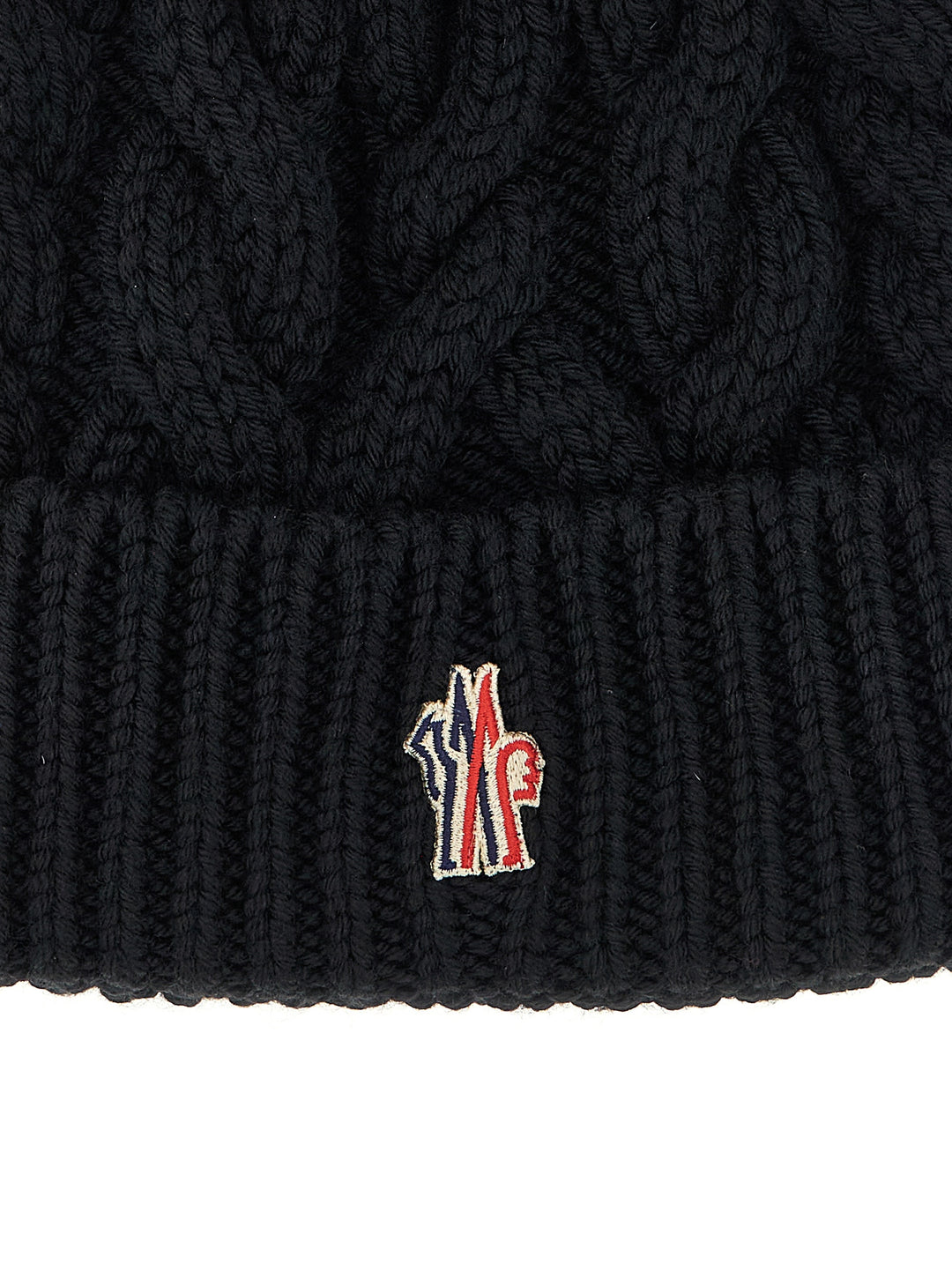 Moncler Grenoble Braided Wool Beanie Hats - Black | a99f76e1f753f90f9bf53a54d054d8ab13fabd59