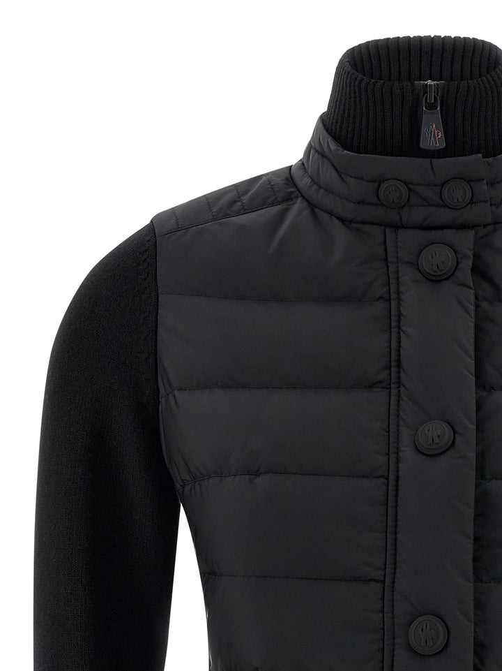 Moncler Grenoble Padded Cardigan Sweaters and Cardigans - Black | 34d7ab4a4c4b2942857628704a19e95a4cd41132