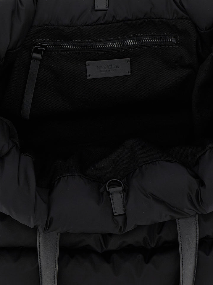 Moncler New Caradoc Tote Bag - Black | 6777cd7121b9edc2e18cb6340b08eefa8f460b8b
