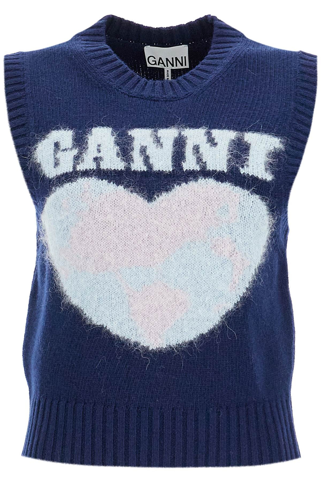 Gilet In Maglia Con Motivo Jacquard