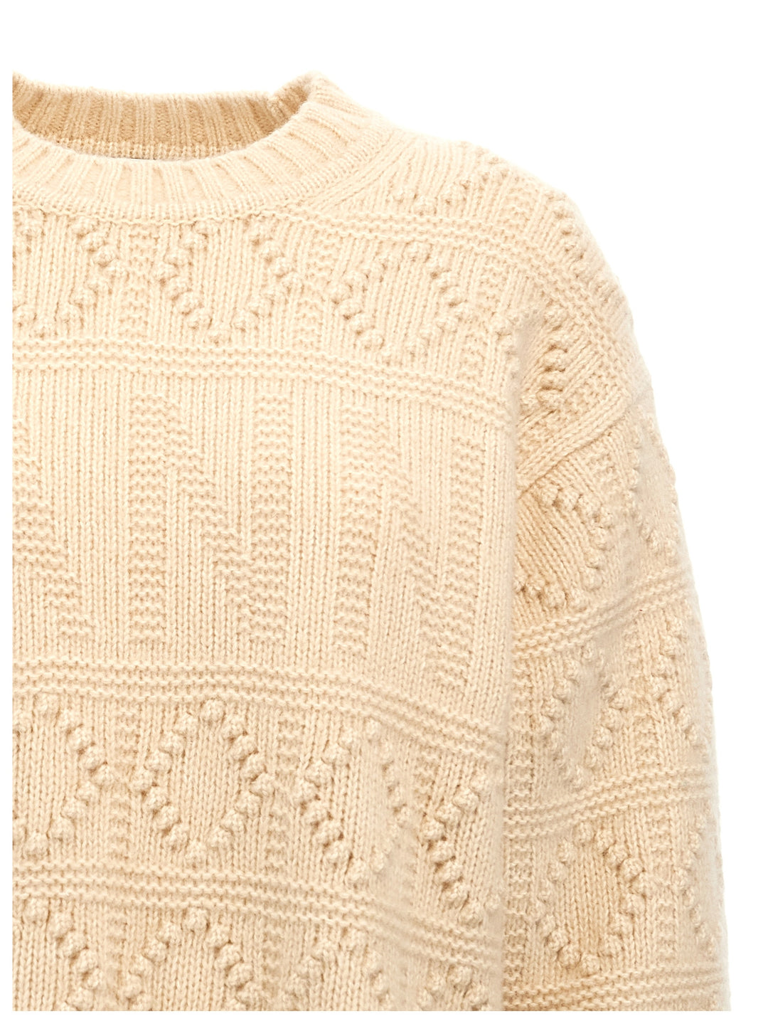 Bubble Knit Sweater, Cardigans Beige