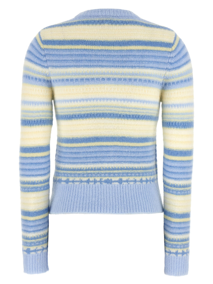 Striped Cardigan Sweater, Cardigans Light Blue