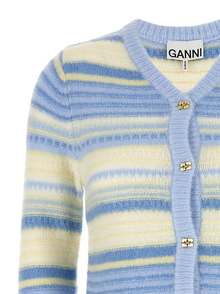 Striped Cardigan Sweater, Cardigans Light Blue