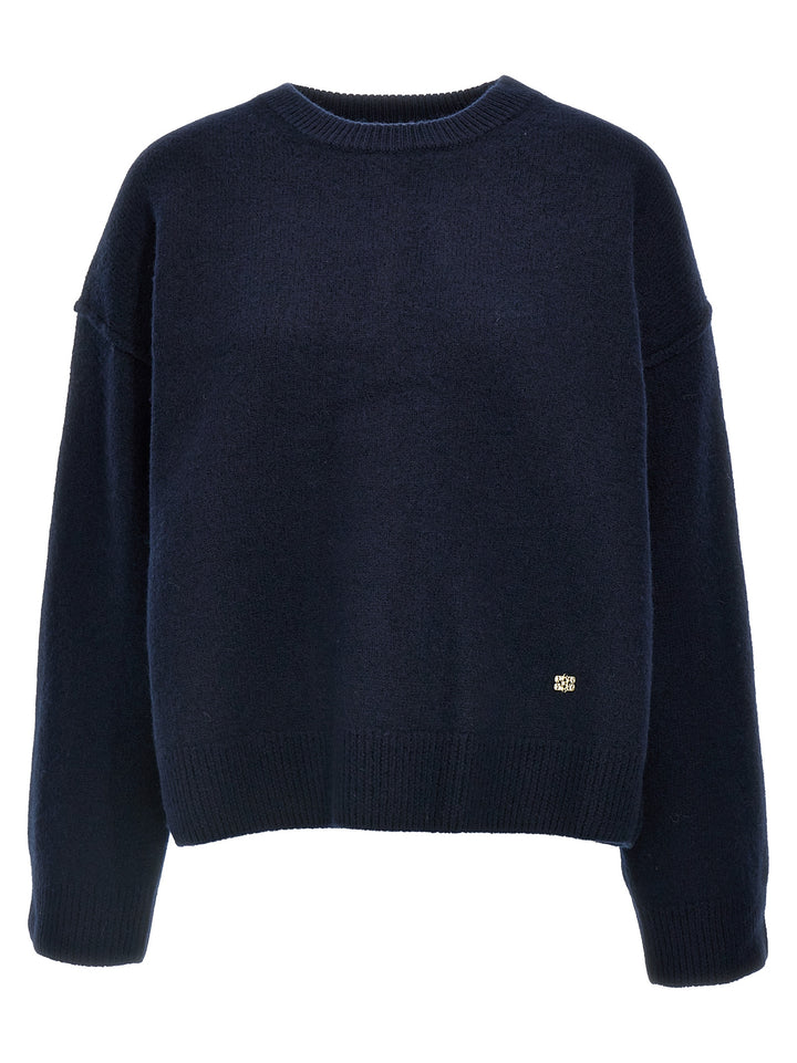 Boiled Wool Sweater, Cardigans Blue