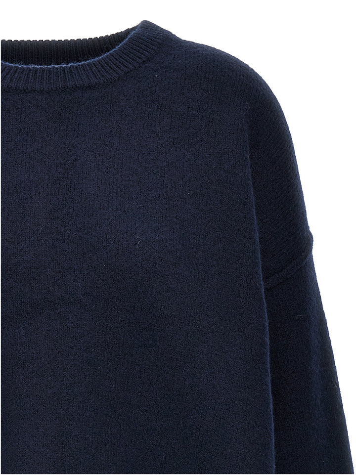 Boiled Wool Sweater, Cardigans Blue