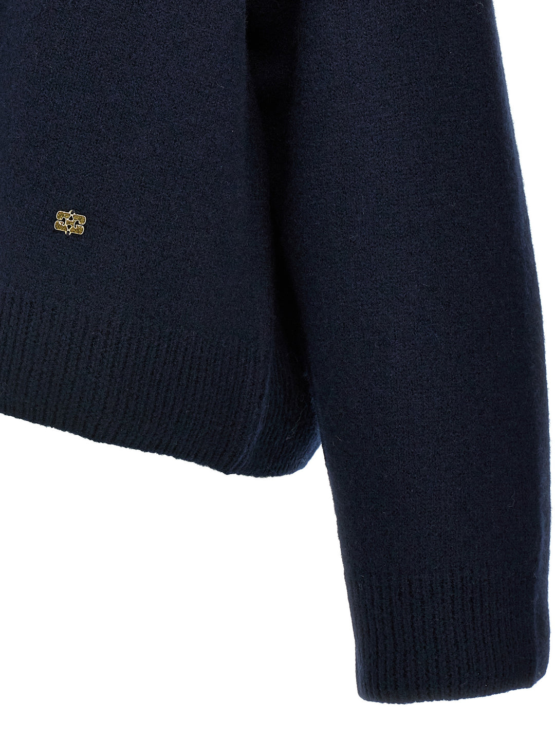 Boiled Wool Sweater, Cardigans Blue