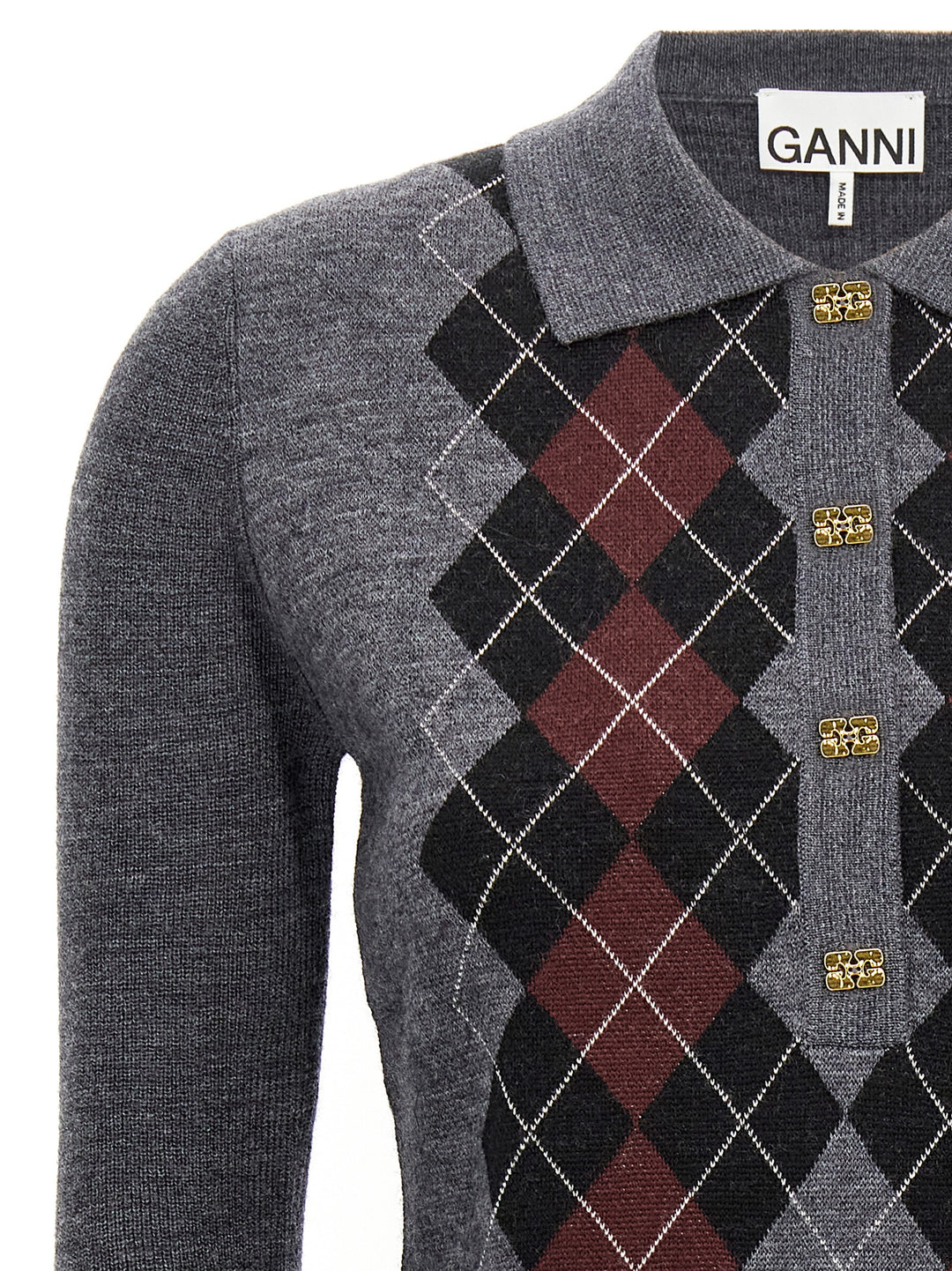 Argyle Sweater Sweater, Cardigans Gray