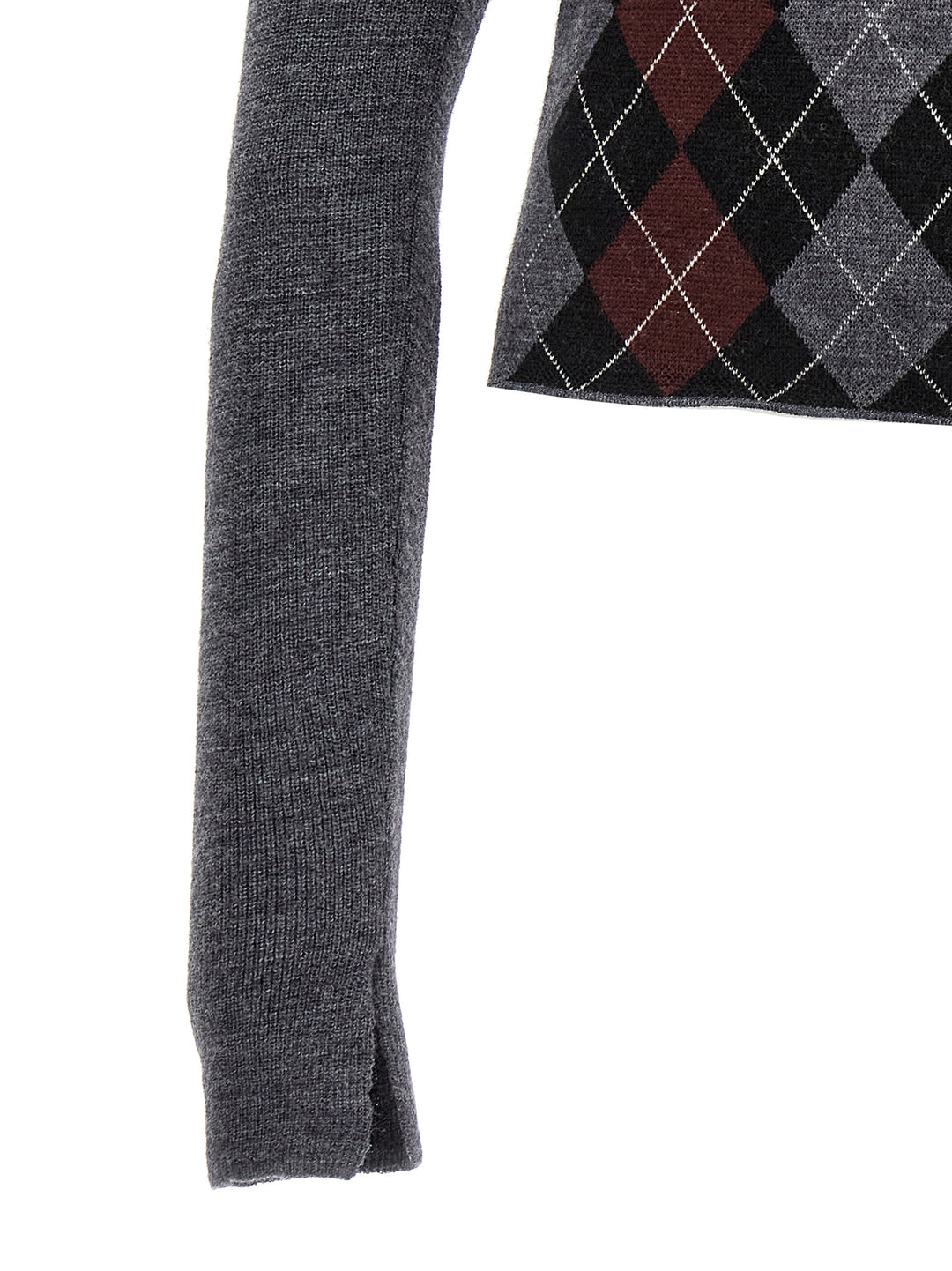 Argyle Sweater Sweater, Cardigans Gray