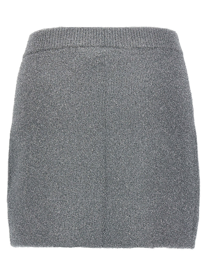 Sparkle Mini Skirt Skirts Silver