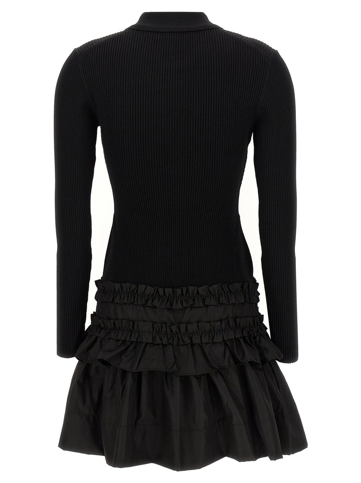 Ganni 'Melange Rib Knit Mini' Dress S Black Ganni 'Melange Rib Knit Mini' Dress S Black