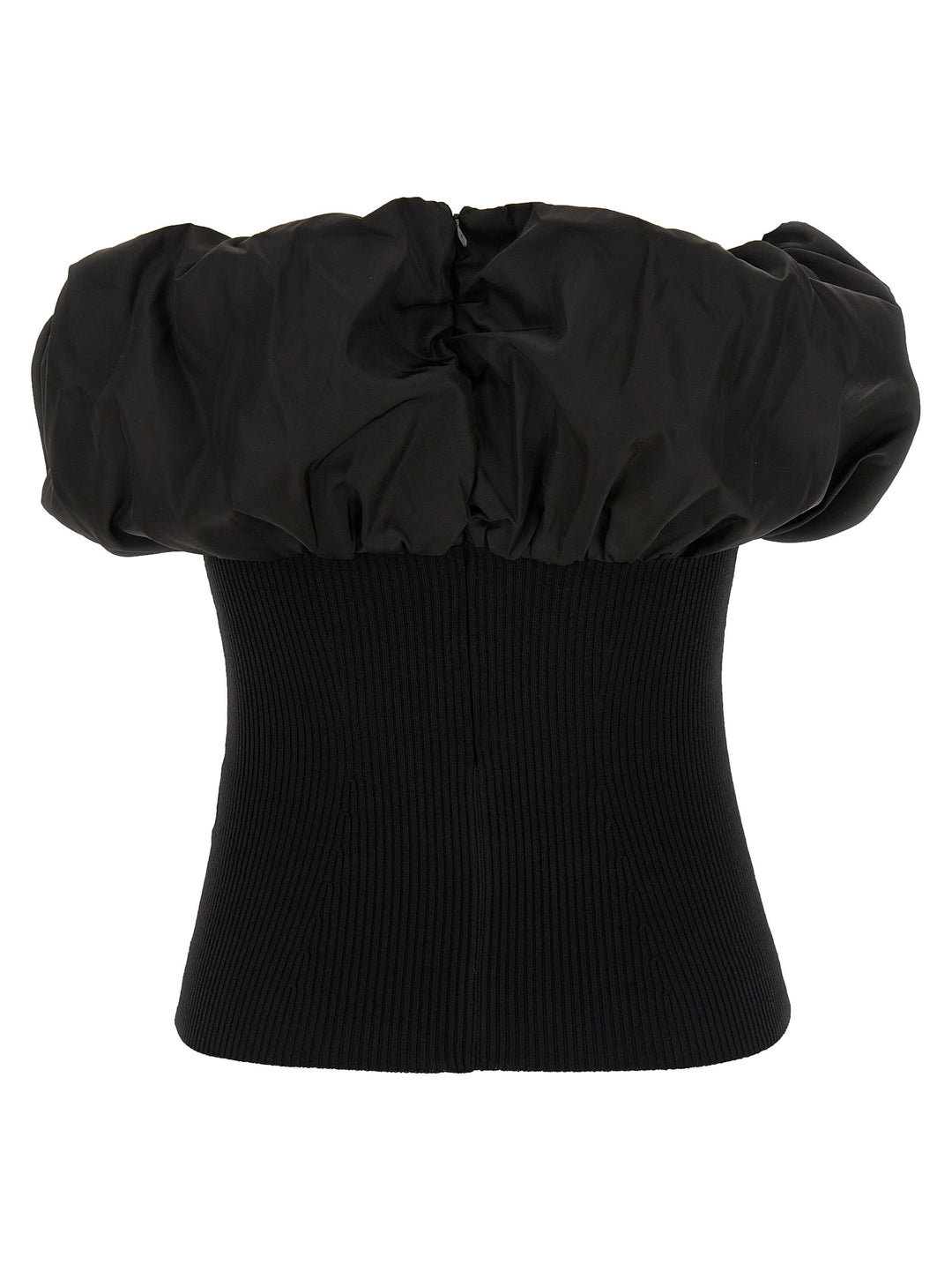 Ganni Melange Knit Tops - Black | 0578afeada48341fa3e04a4feb638a57cc8ac44b
