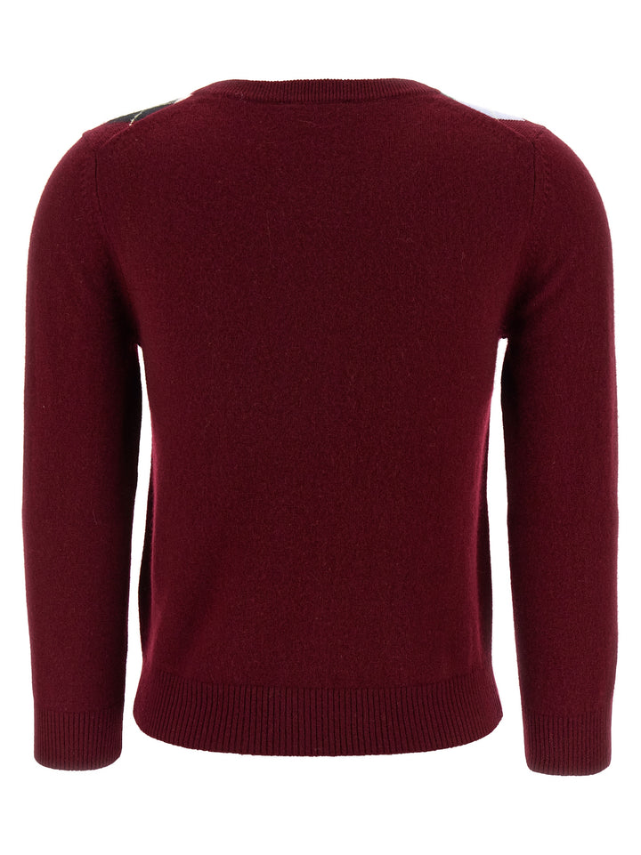 Ganni Burgundy Check Sweaters and Cardigans - Bordeaux | e257b2ea2d7eb50da3e6c2566b84c3c5175e3339