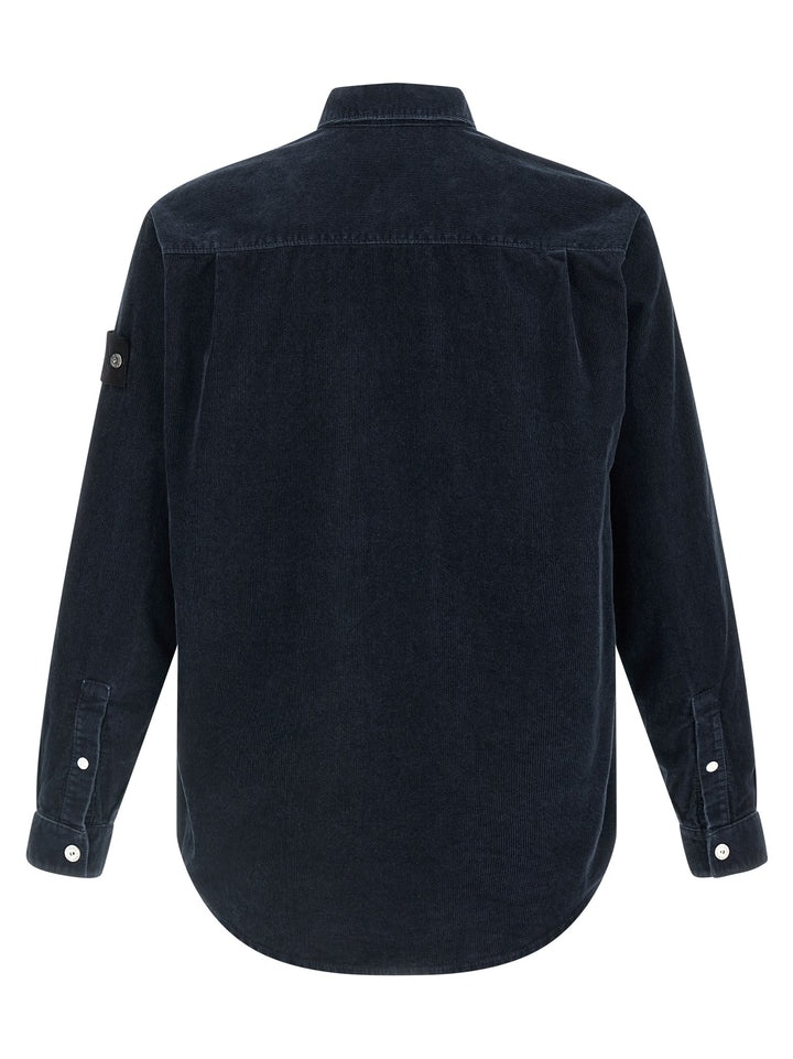 Stone Island Corduroy Shirt Shirt and Blouse - Blue | 7a24000ed399c2287d6f559a21643fcd444d88ab