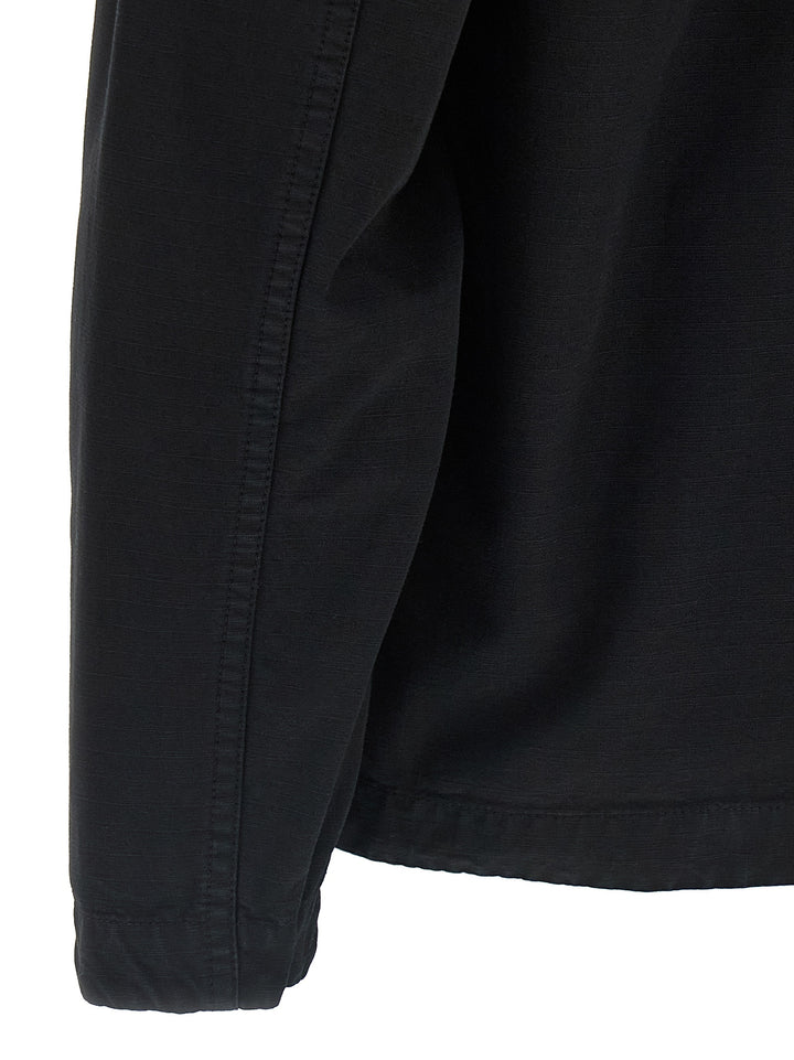 Stone Island Raw Cotton Overshirt Shirt and Blouse - Black | bca8a6c06e878feced0aa92b5f84cb840c5adea6