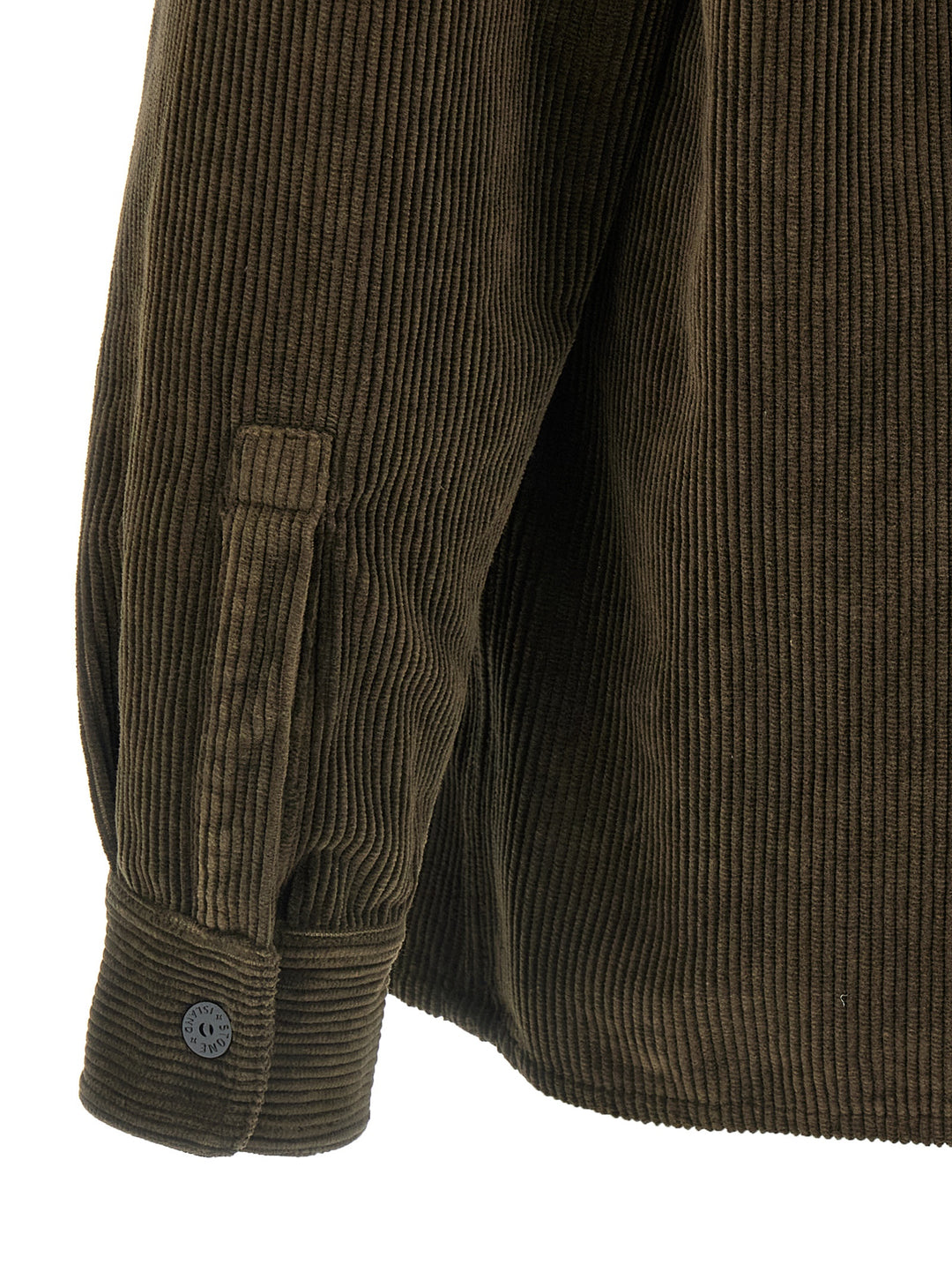 Stone Island Ribbed Velvet Overshirt Shirt and Blouse - Green | 00d3bf3d12067cedc64be639a4ef6b662ccd81f5