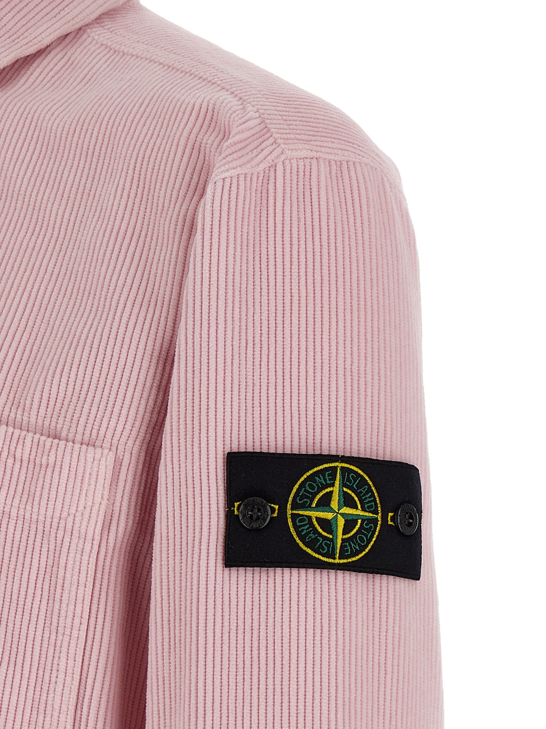 Stone Island Velvet Overshirt Shirt and Blouse - Pink | 28003c660632e2a6f83f4e68a9ecc7f4faf1dba9