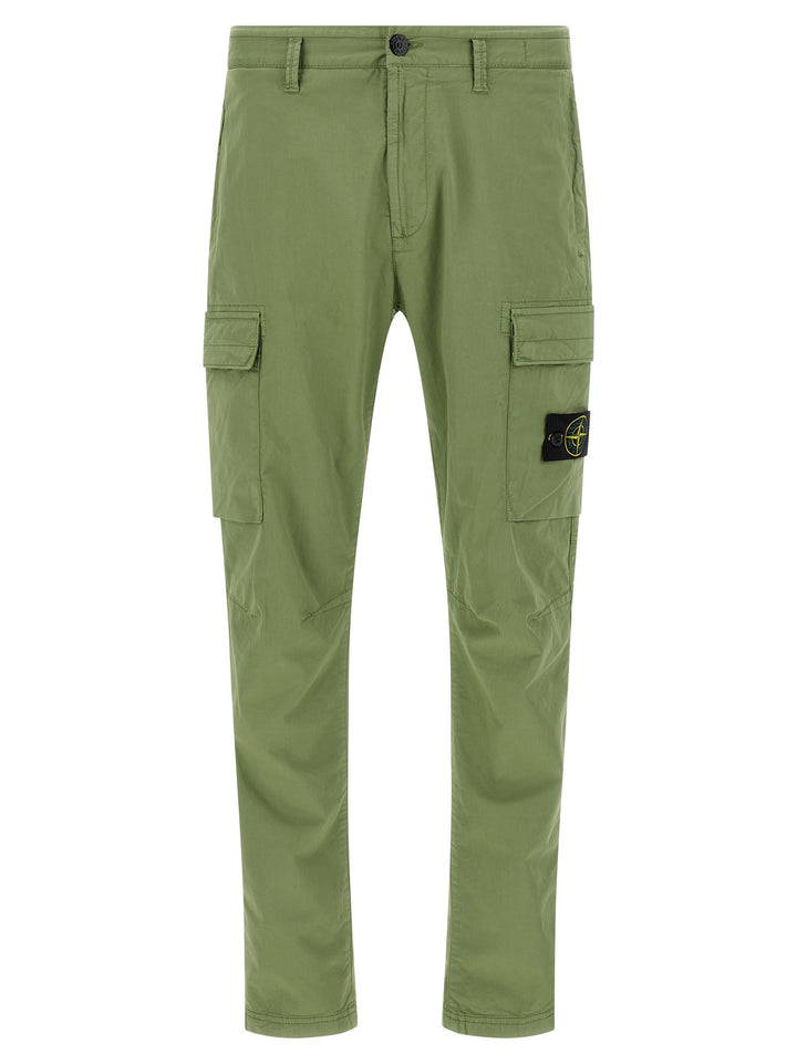 Stone Island Logo Badge Cargo Pants - Green | 507ef8ac4169b8e2321e178a93c813833c5ca4d7
