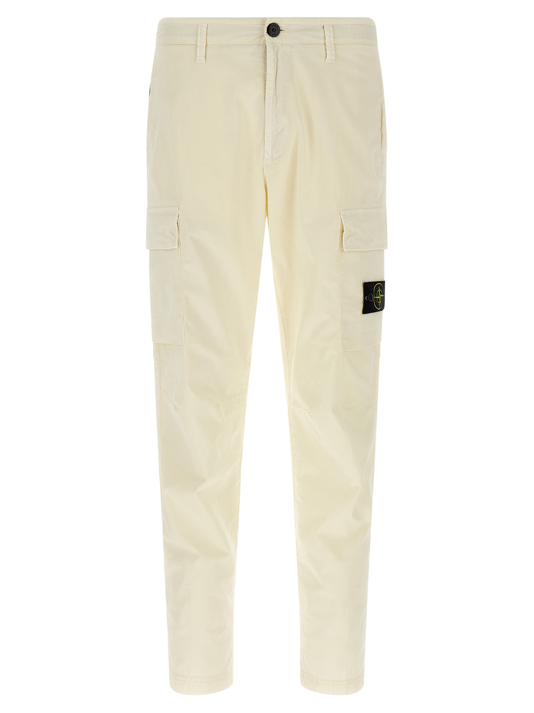 Stone Island Logo Badge Cargo Pants - Beige | f4651e2baadae5d14574d4d5a9c1a2421b286518