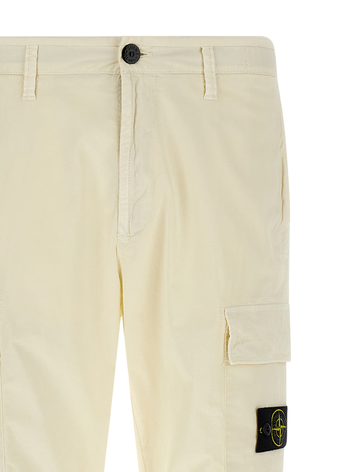 Stone Island Logo Badge Cargo Pants - Beige | 67c9041db2e882f2975b7e49f7ff097048064103